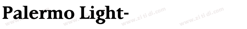 Palermo Light字体转换